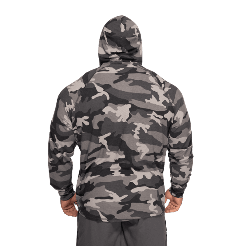 GASP l/s Thermal Hoodie, grå camo