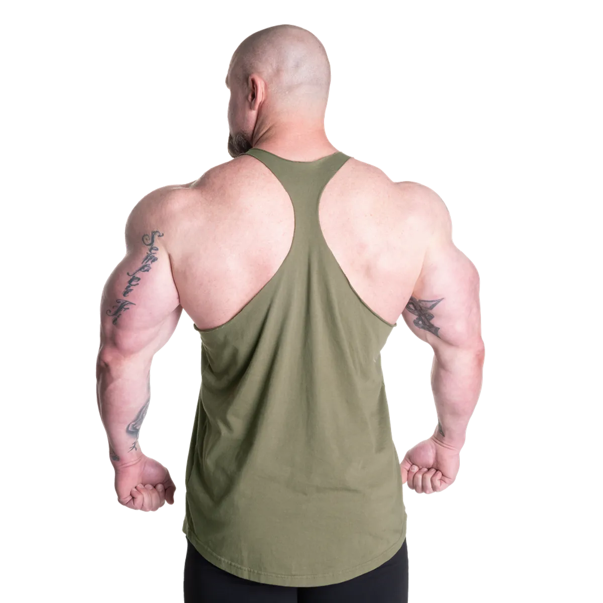 Better Bodies Old School Stringer, grønn singlet 