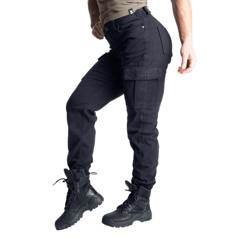 Better Bodies Cargo Pants, svart bukse