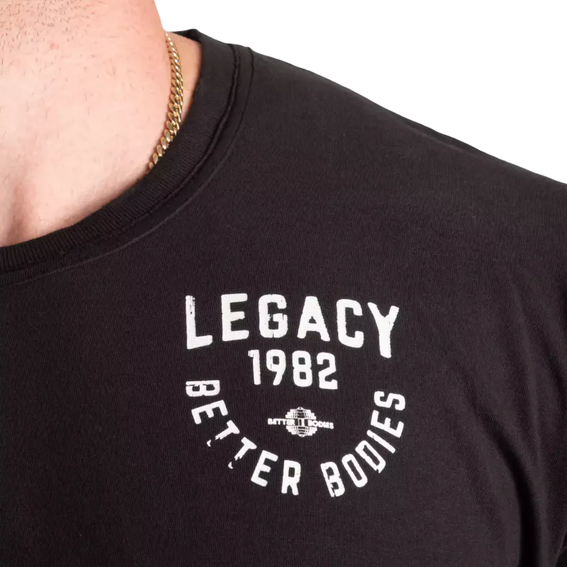 Better Bodies Legacy Street Tee, svart t-skjorte