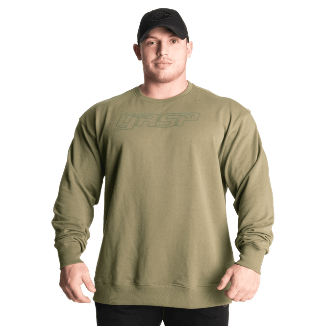 Hovedbilde Gasp Division Crewneck, grønn genser 