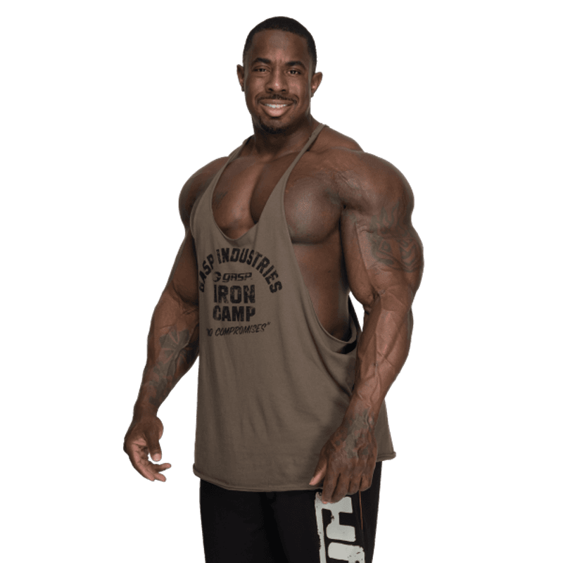 GASP Stringer, grønn/svart singlet