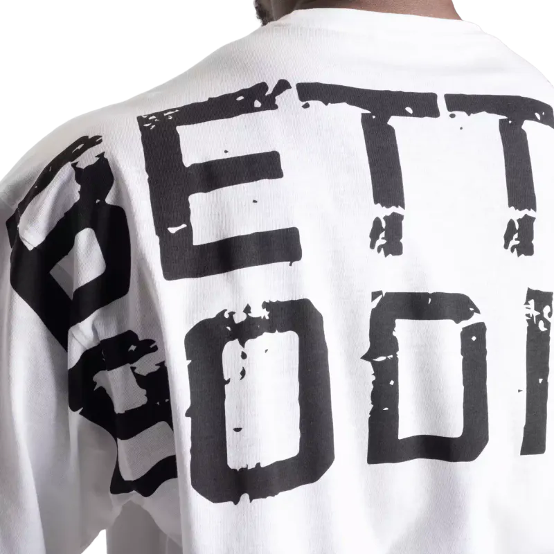 Better Bodies Skull Union Iron Tee, hvit t-skjorte