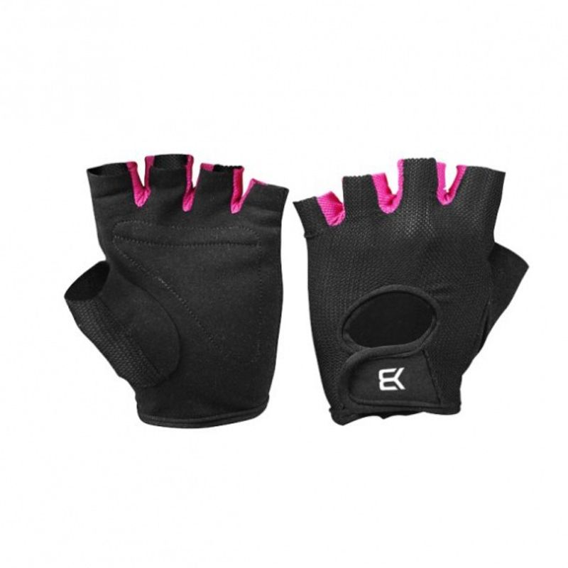 Better Bodies Womens Train Gloves, svart/rosa treningshansker