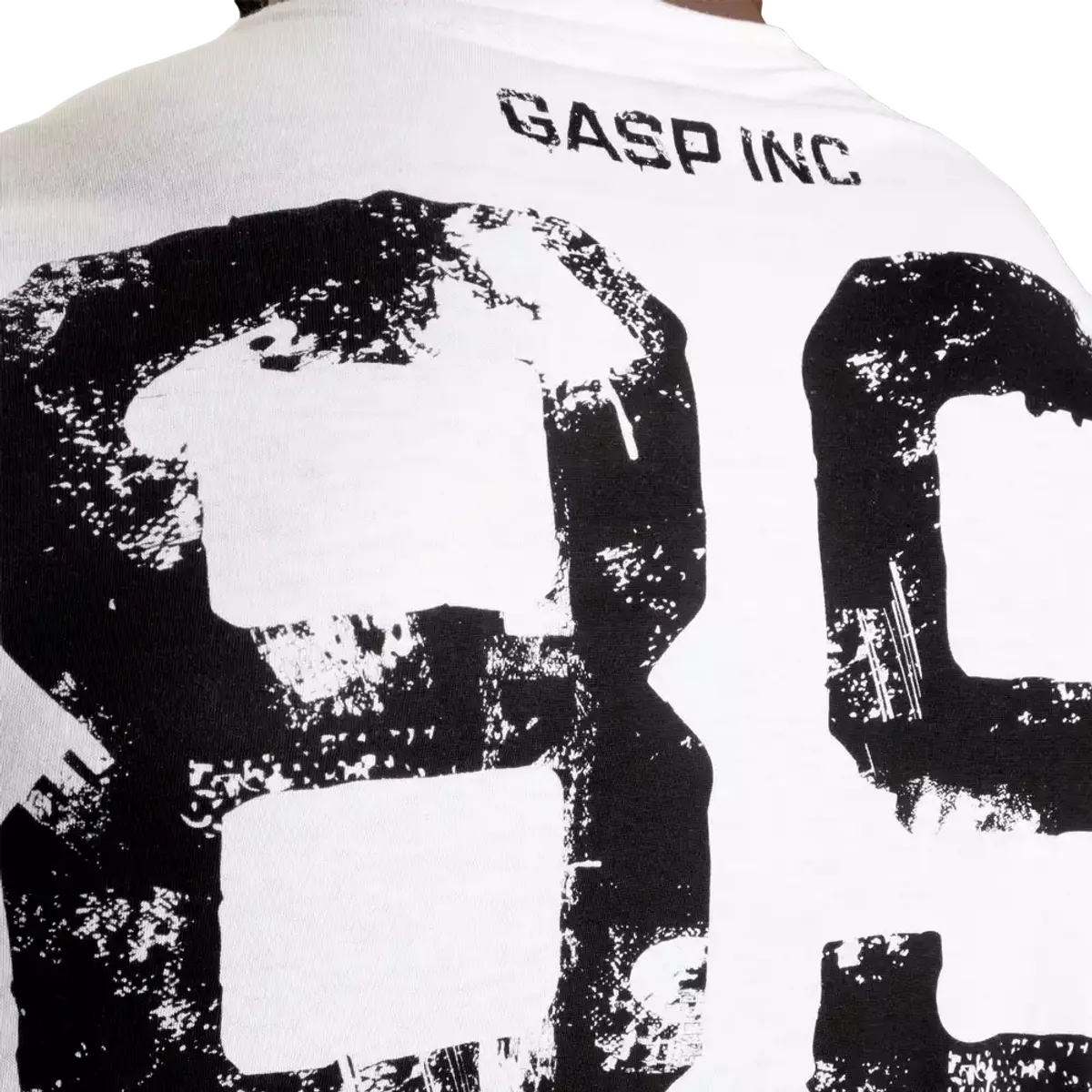 Gasp Two Color Original Tee, gråmelert/hvit t-skjorte