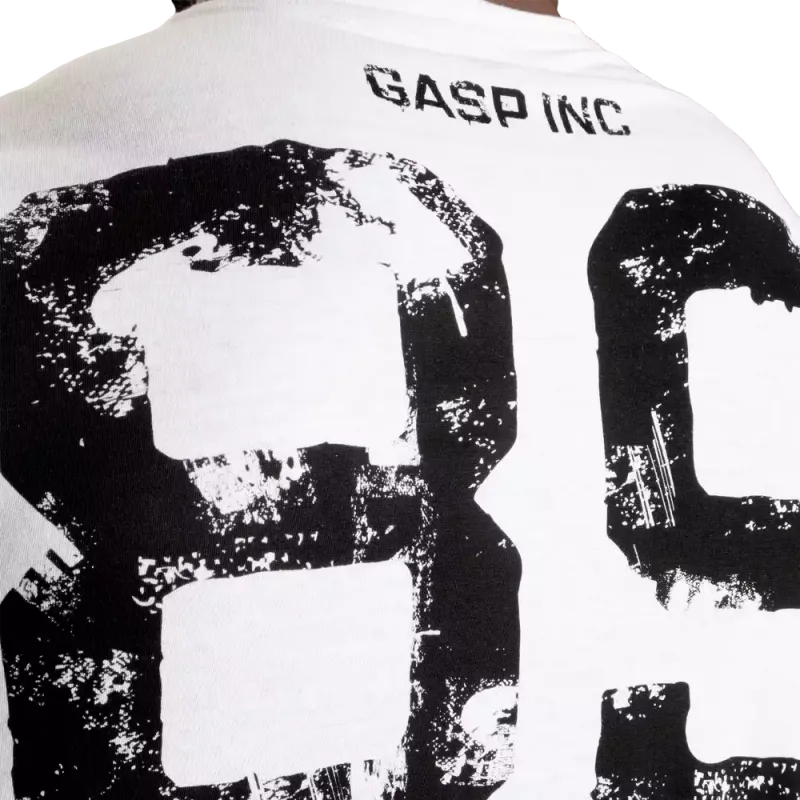 Gasp Two Color Original Tee, gråmelert/hvit t-skjorte