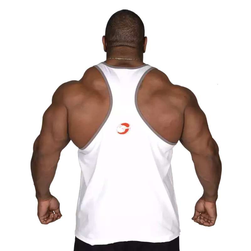 GASP Vintage T-back, hvit singlet