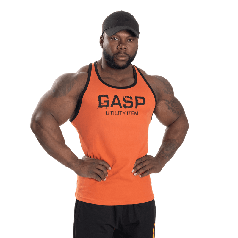 Gasp Ribbed T-back, oransje singlet