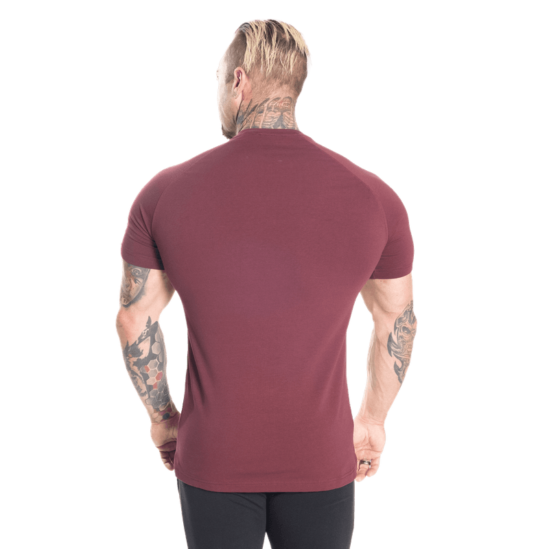 Better Bodies Gym Tapered Tee, rød t-skjorte 