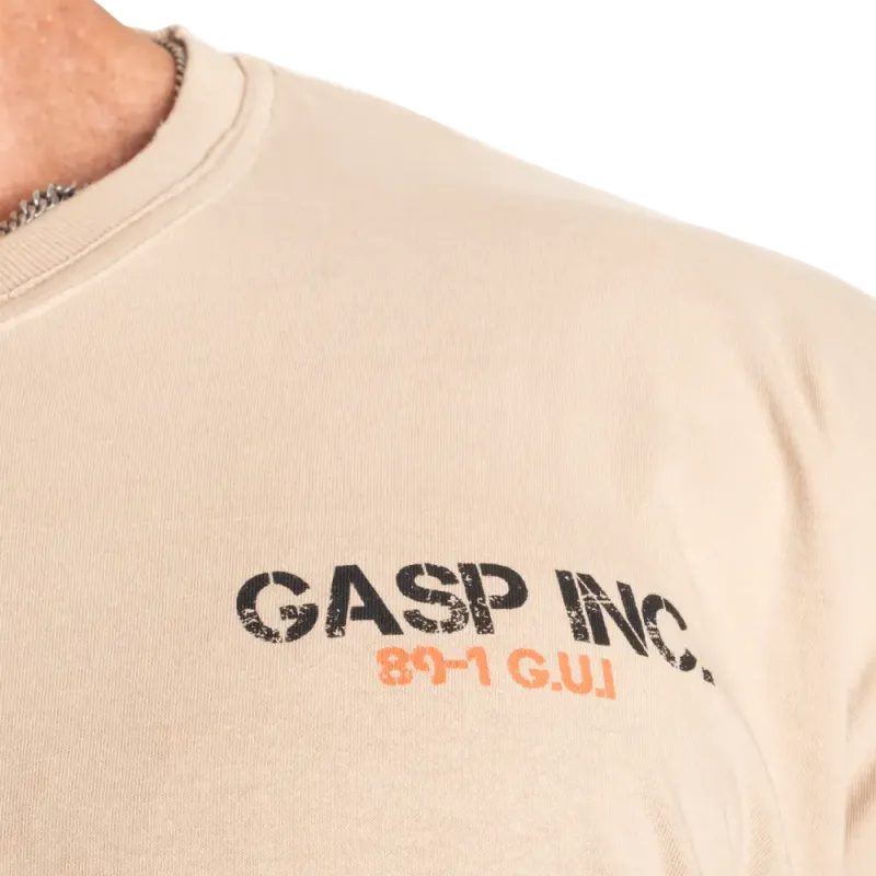 Gasp Utility Street Tee, beige t-skjorte