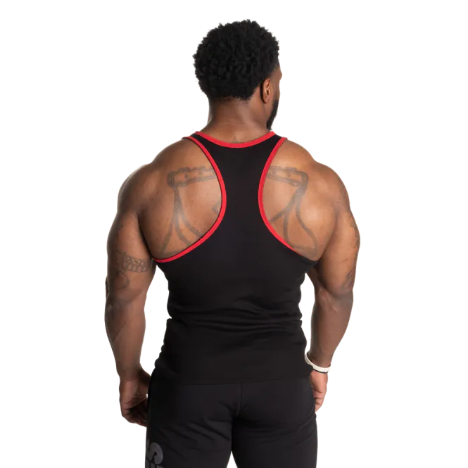 Hovedbilde Better Bodies Dumbbell T-back, svart/rød singlet