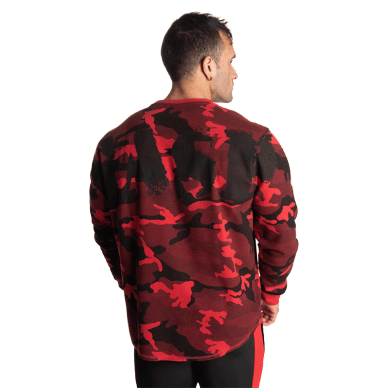 GASP Thermal Logo Sweater, rød camo genser