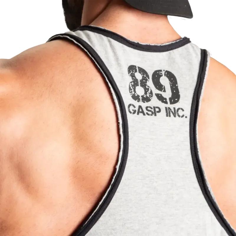 Gasp Division Jersey Tank, grå/svart singlet