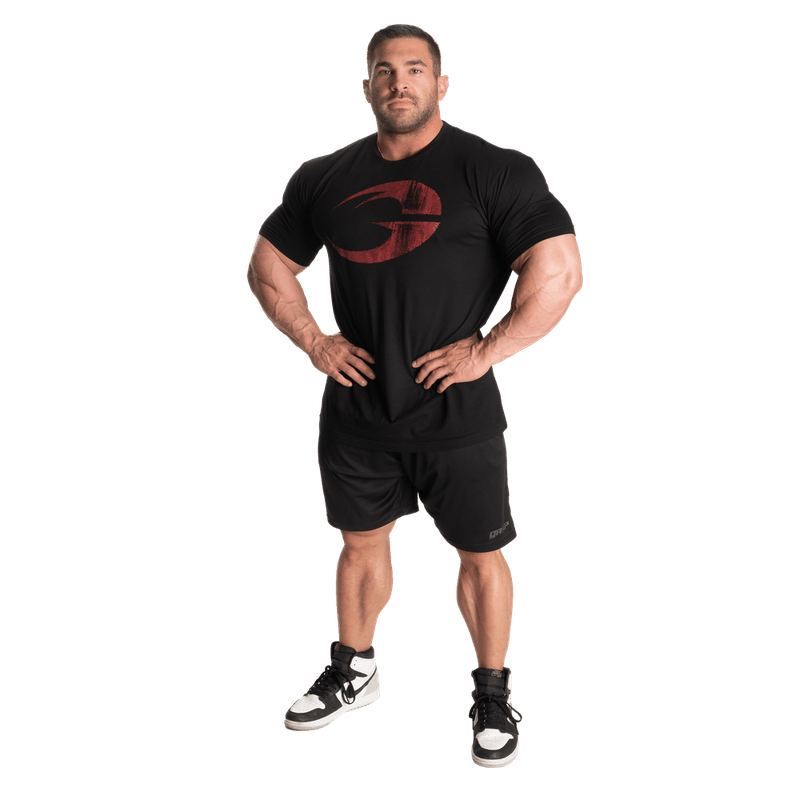 Gasp Cadet Tee, svart/rød t-skjorte