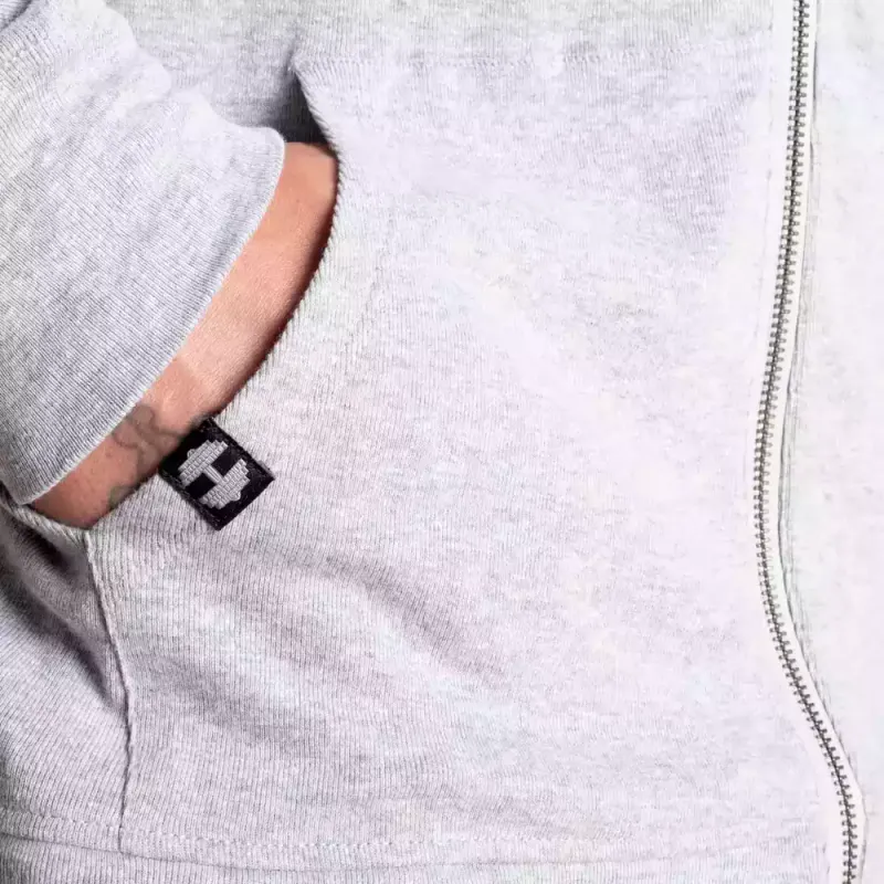 Better Bodies Light Zip Hoodie, lys grå hettejakke