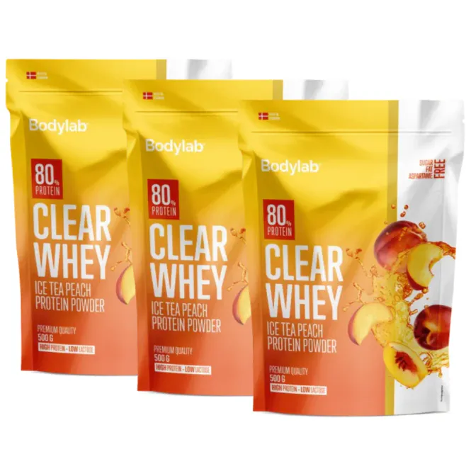 Hovedbilde 3 x Bodylab Clear Whey 500g, proteinpulver