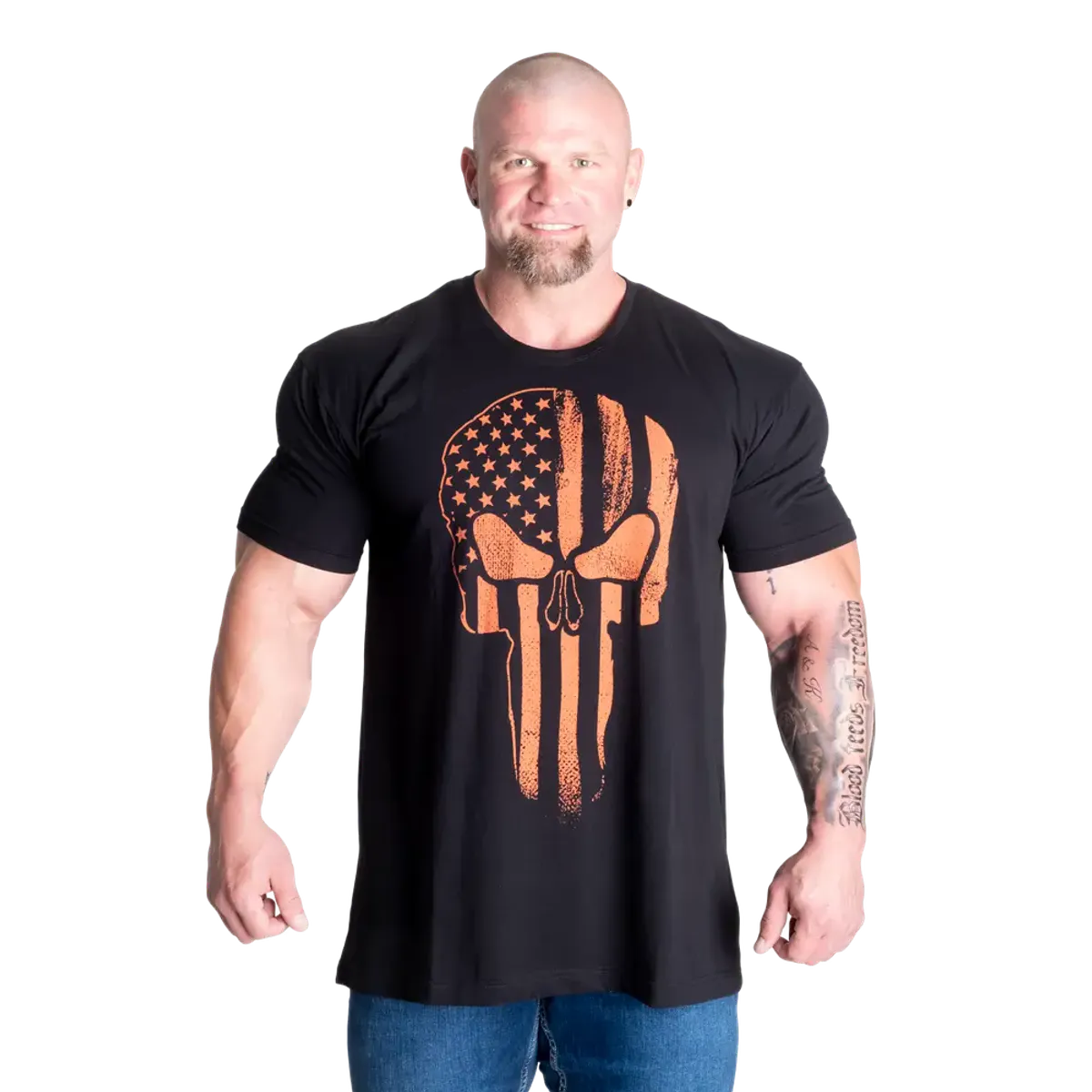 Gasp Skull Standard Tee, svart/oransje t-skjorte