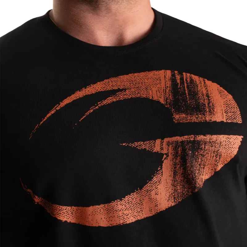 GASP Cadet Tee, svart/oransje t-skjorte