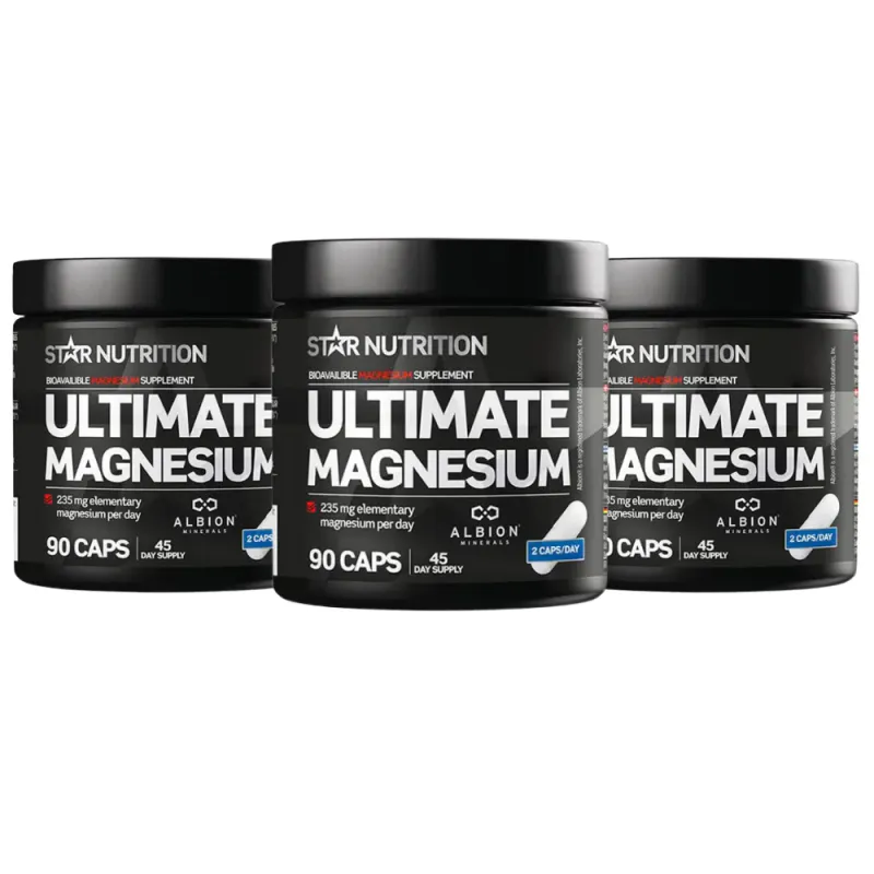 3 x Ultimate Magnesium, 90 kapsler