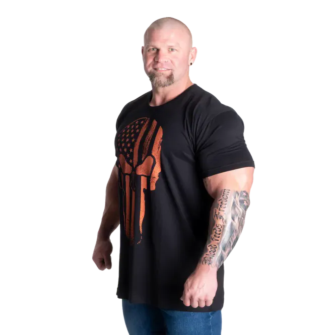 Hovedbilde GASP Skull Standard Tee, svart/oransje t-skjorte