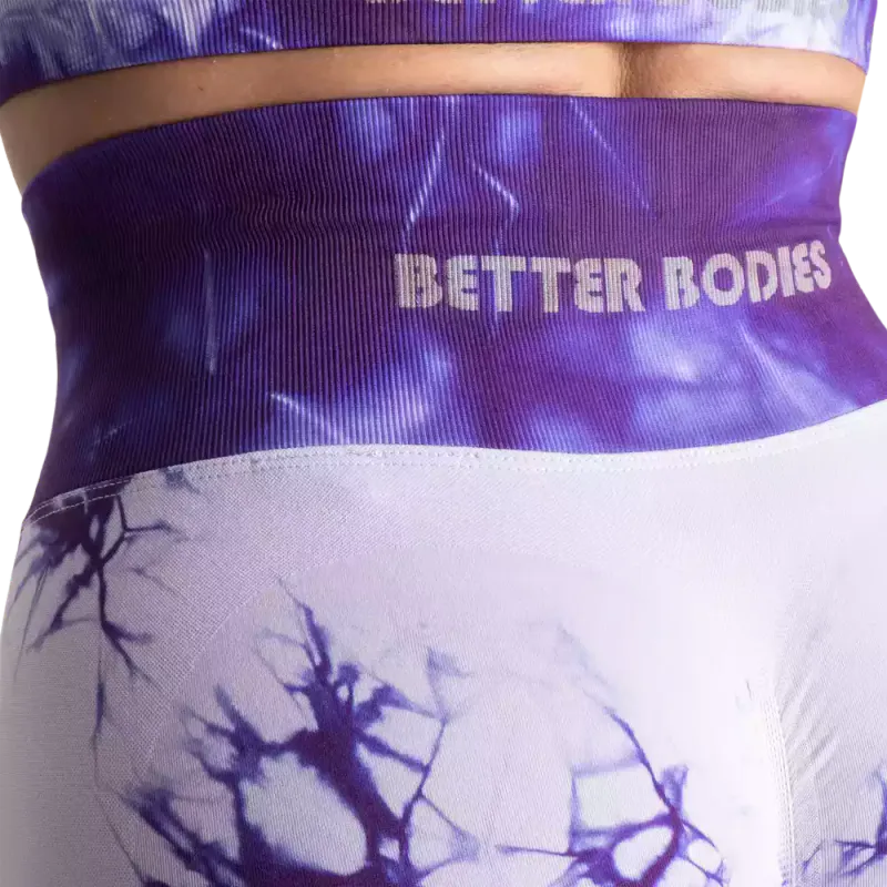 Better Bodies Entice Scrunch Leggings, lilla/hvit tights