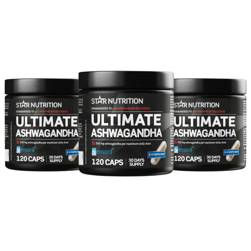 3 x Ultimate Ashwaganda, 120 kapsler