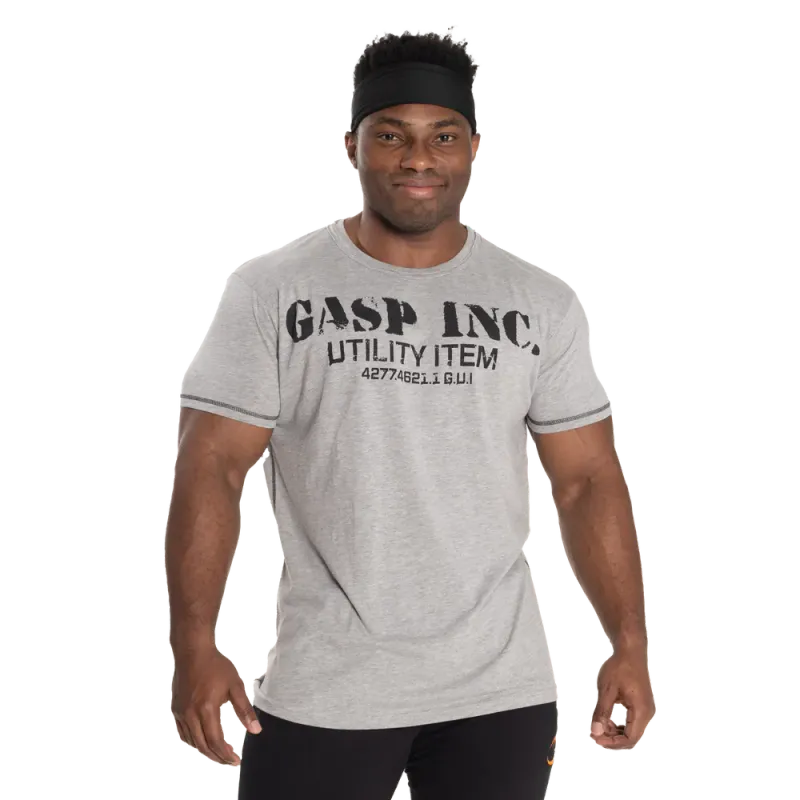 GASP Basic Utility Tee, grå t-skjorte