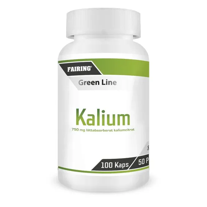Hovedbilde Fairing Kalium 750 mg | 100 kapsler