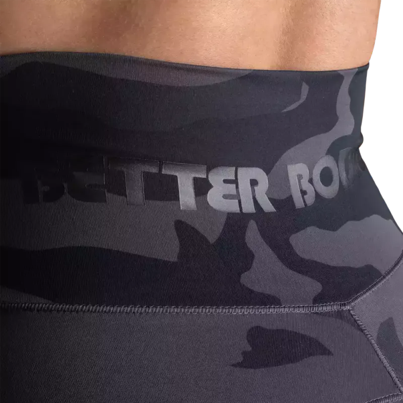 Better Bodies High Waist Leggings, mørk camo tights