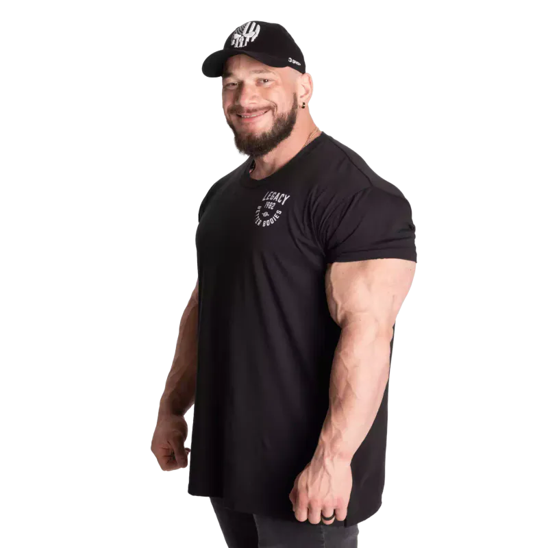Better Bodies Legacy Street Tee, svart t-skjorte