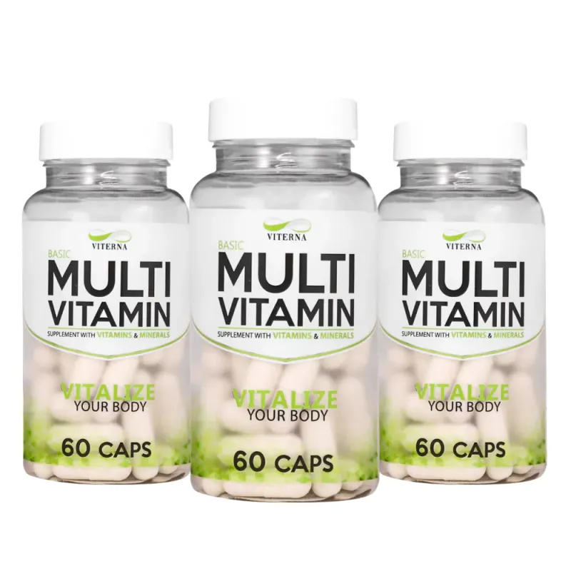 3 x Multivitamin, 60 kapsler
