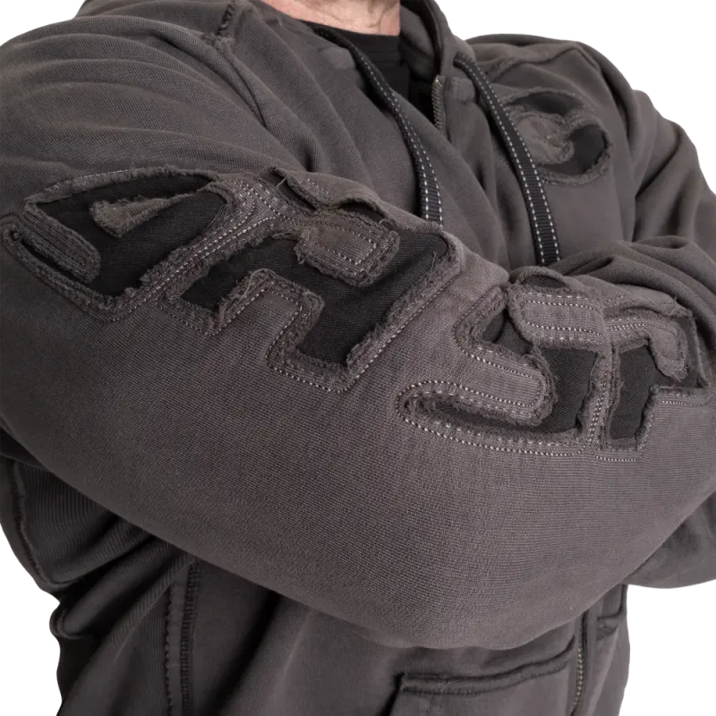 Gasp Pro Gym Hood, acid grå hettejakke