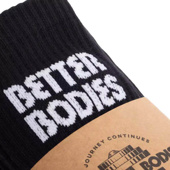 Hovedbilde Better Bodies Crew Socks 3 pk, svarte sokker