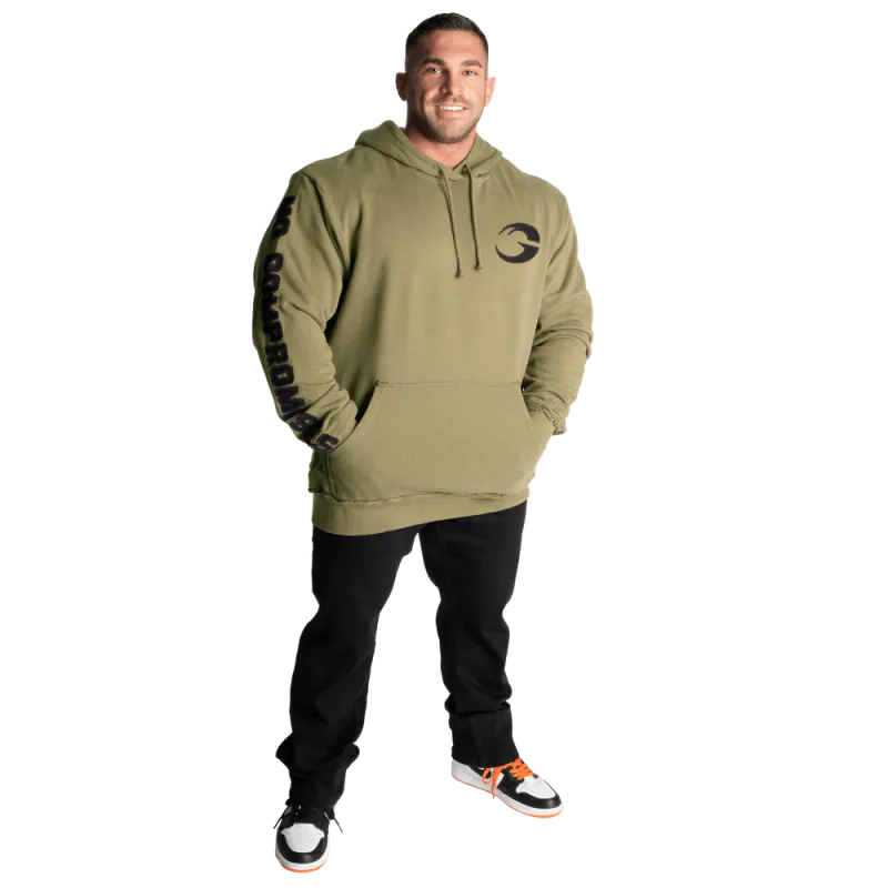 GASP Distressed Hood, grønn hettegenser