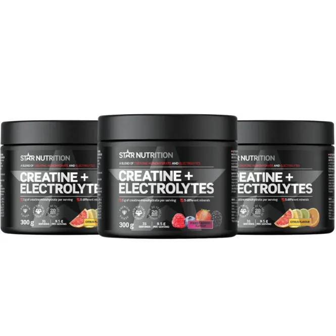 Hovedbilde 3 x Star Creatine + Electrolytes 300 g 