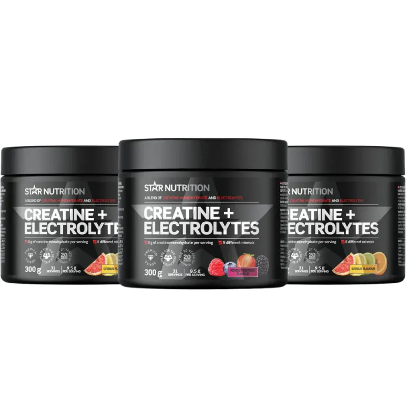 3 x Star Creatine + Electrolytes 300 g 