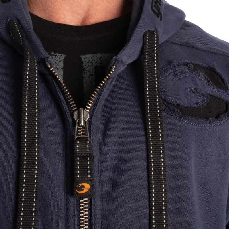 Gasp Pro Gym Hood, mørk blå hettejakke
