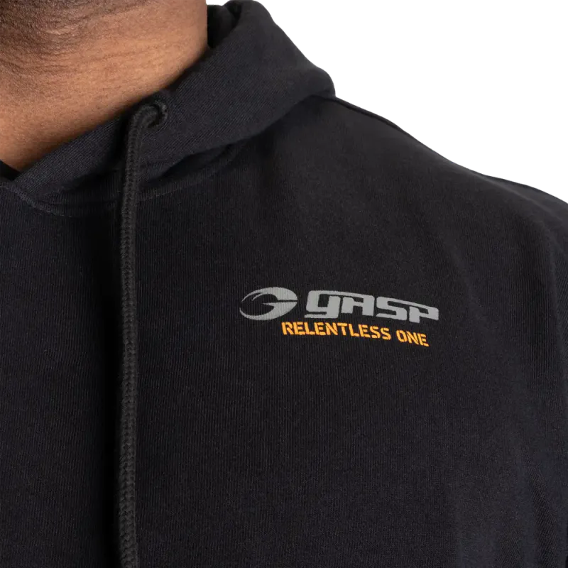 Gasp Relentless 1 Classic Hood, svart hettegenser