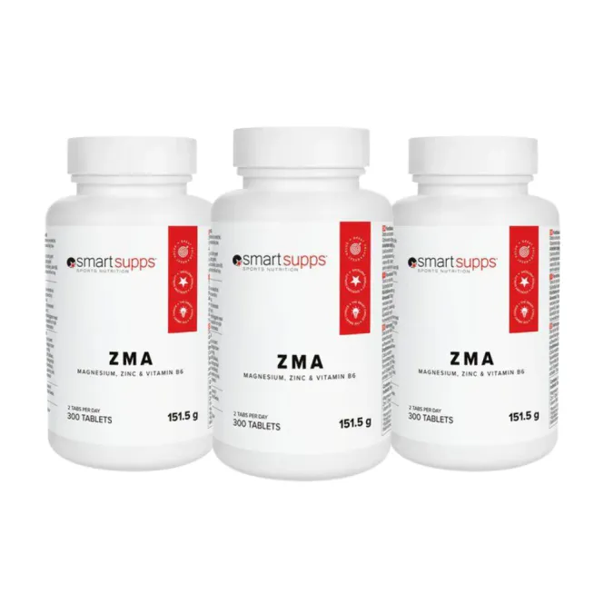 Hovedbilde 3 x SmartSupps ZMA 300 tabs