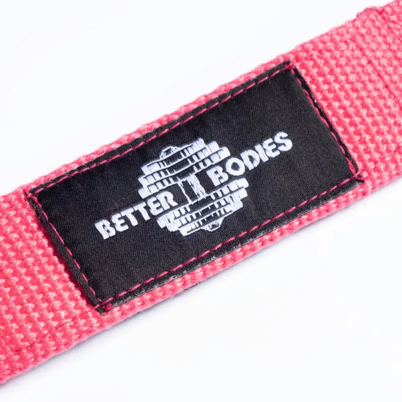 Better Bodies Lifting Straps, drareimer rosa/hvit