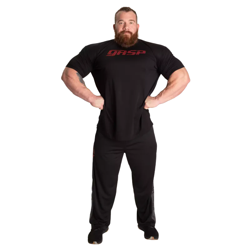 Gasp Legacy Gym Tee, svart/rød t-skjorte