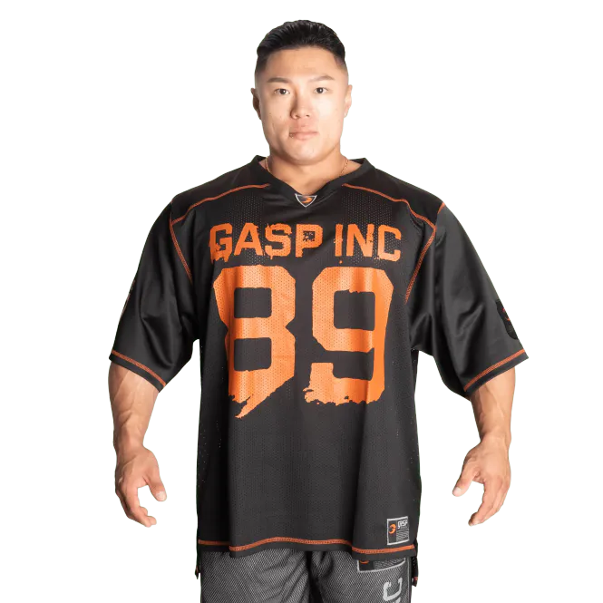 Hovedbilde Gasp No1 Football Tee, svart/oransje t-skjorte