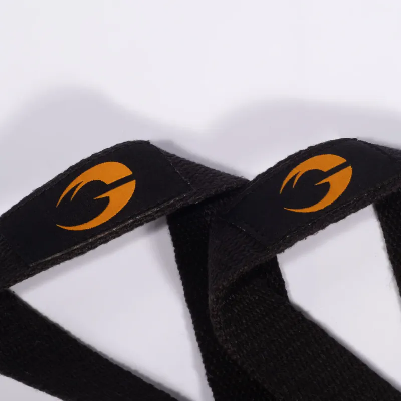 GASP Olympic Lifting Straps, svart drareimer
