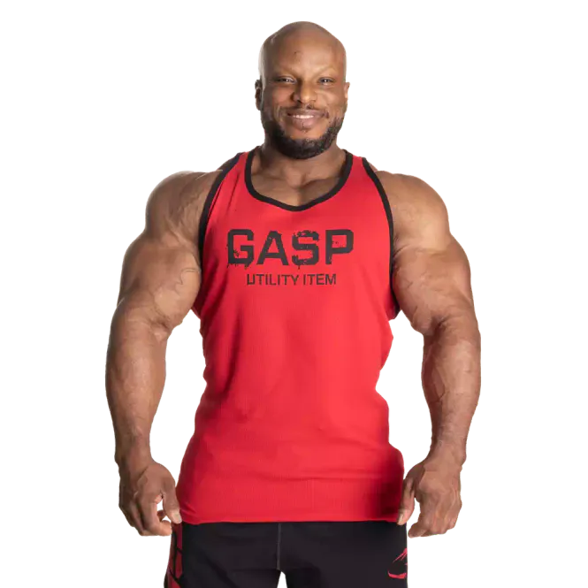 Hovedbilde Gasp Ribbed T-back, rød singlet