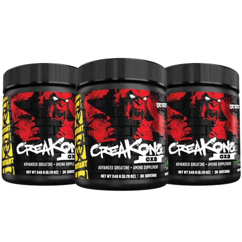 3 x Mutant CreaKong CX8, 249 g kreatin