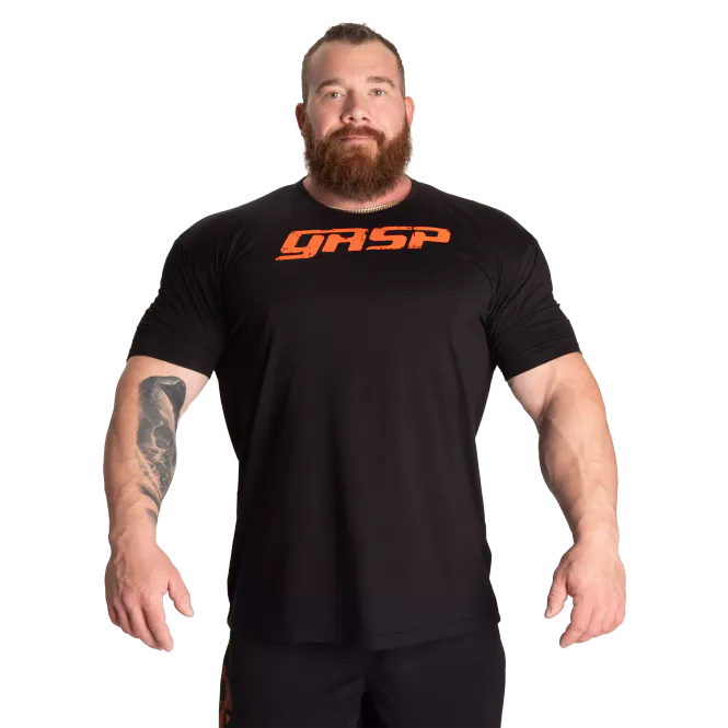 Hovedbilde GASP Legacy Gym Tee, svart/oransje t-skjorte