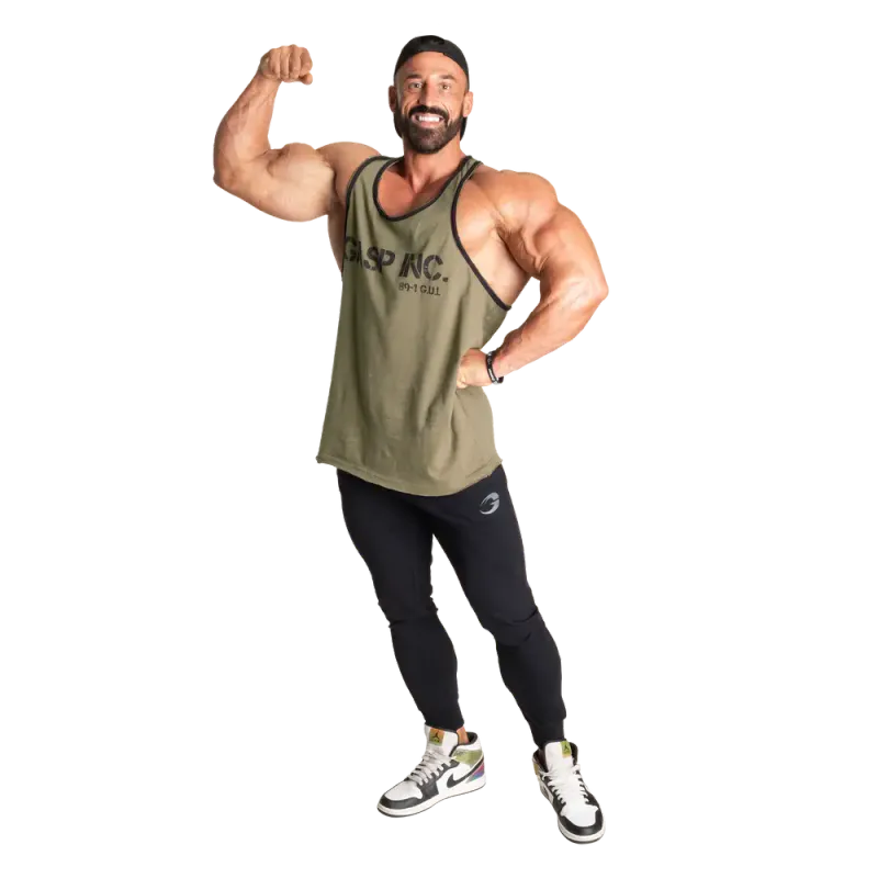 Gasp Division Jersey Tank, grønn singlet