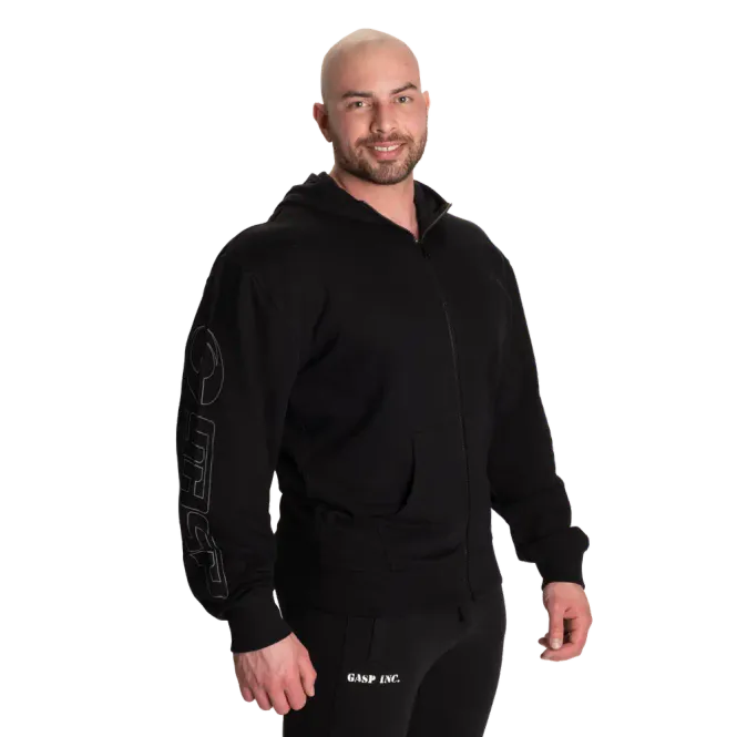 Hovedbilde GASP Classic Zip Hood, svart hettejakke
