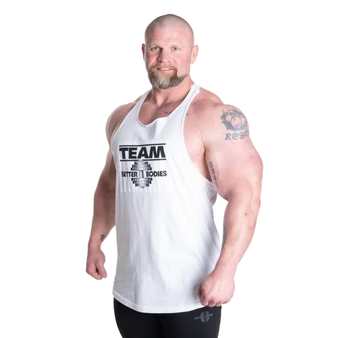Hovedbilde Better Bodies Old School Stringer, hvit singlet 