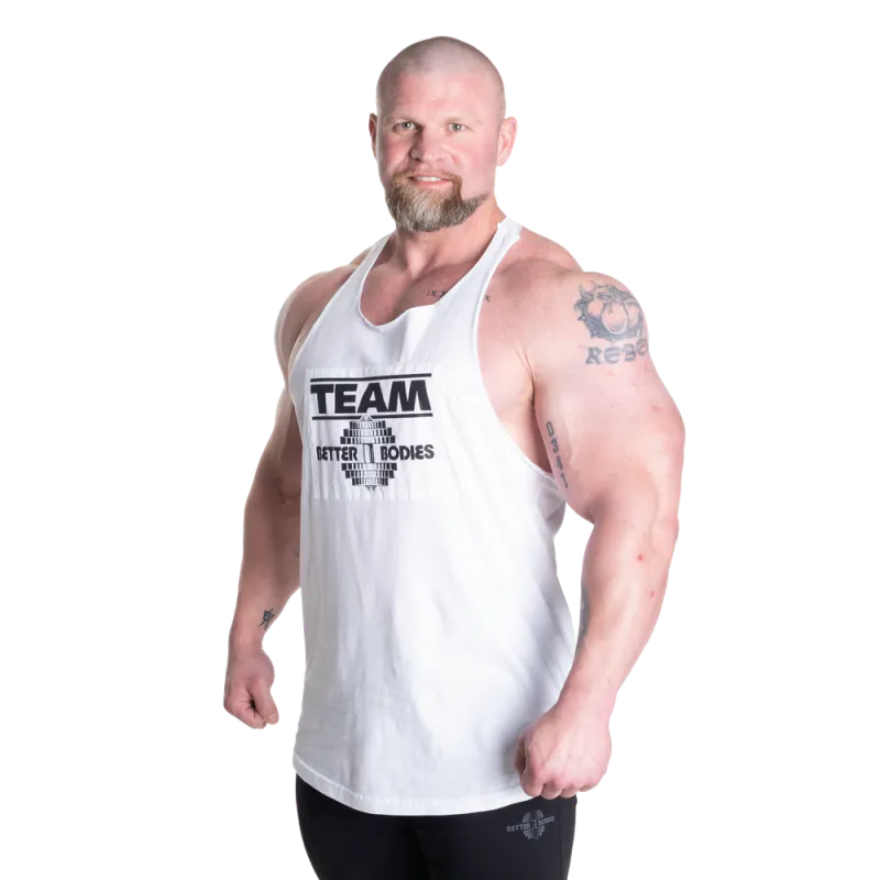 Better Bodies Old School Stringer, hvit singlet 